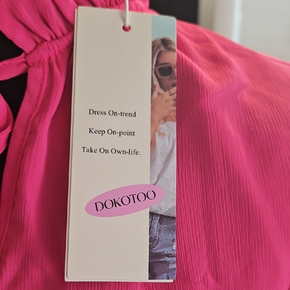 Pink Ruffled Dress - Picture 2 of 2